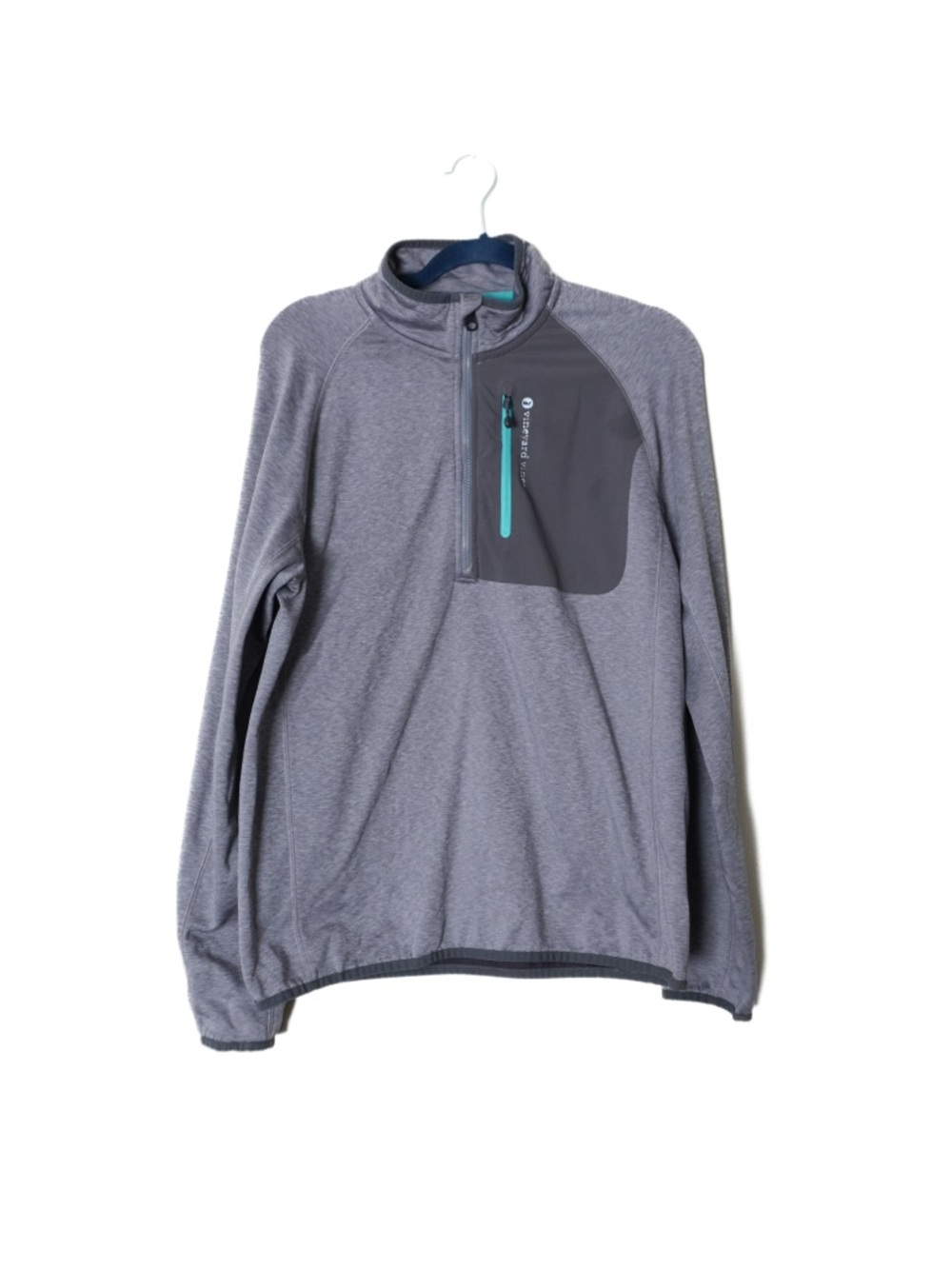 Vineyard Vines Tech Quarter 1/4" Zip Fleece Grey Pullover FLAWED Style 1K2171
